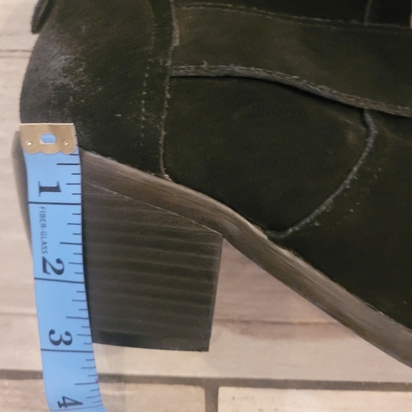 DOLCE VITA Linza black suede leather pull-on buckles ankle boots Women's 7.5 - Picture 14 of 14